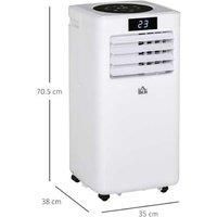 Homcom Portable Ac Unit - White