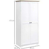 Homcom 172Cm Wooden Storage Cabinet