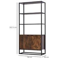 Homcom Storage Cabinet - Brown