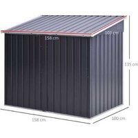 Outsunny Bin Corrugatedrubbish Storage