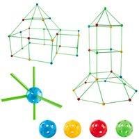 Kids' Fort Building Kit - 67Pcs, 88Pcs Or 156Pcs!