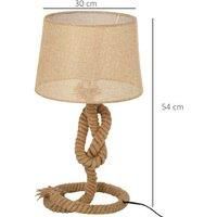 Homcom Nautical Base Table Lamp - Beige
