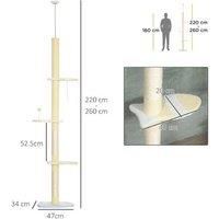 Pawhut Cat Tree, Adjustable Tower