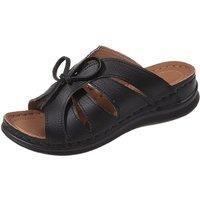 Women'S Bowknot Wedge Sandals In 7 Sizes And 4 Colours - Red