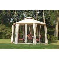 Outsunny Gazebo Canopy, 2-Tier - Grey
