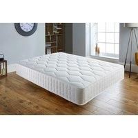 White Memory Foam Quilted Open Sprung Mattress - 6 Sizes!