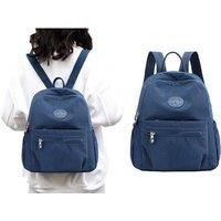 Small Nylon Women Backpack - Blue