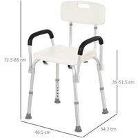 Homcom Adjustable Shower Bench