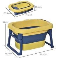 Homcom Baby Bath Tub - Yellow