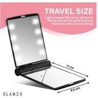 8 Led Light Makeup Mirror - Black