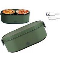 Electric Heated Lunch Box With Usb - 3 Colours - Green