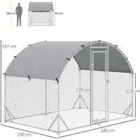 Pawhut Walk-In Coop, Water-Resistant