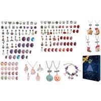 Kids Colourful Jewellery Charm Bracelet Advent Calendar! - Silver