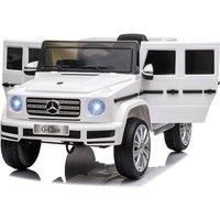 Kid'S 12V Mercedes Benz G Wagon Ride On Car - 2 Colours! - White