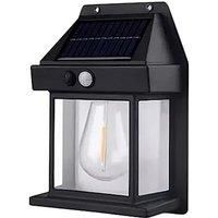 Outdoor Solar Lantern Wall Light - Black Or White!