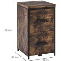 Vinsetto Industrial Cabinet - Brown