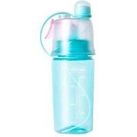 Sports Water Bottle With Spray - Blue