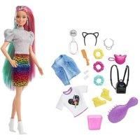 Barbie Leopard Rainbow Hair&Accessories