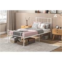 Single Metal Bed Frame With Headboard And Footboard