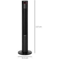 Homcom 46" Oscillating Tower Fan - Black