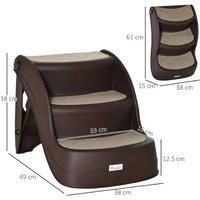 Pawhut Non-Slip Foldable Pet Stairs
