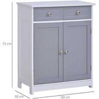 Kleankin Freestanding Bathroom Storage - Grey