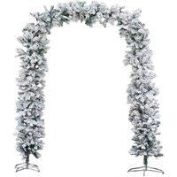 Indoor 8Ft Flocked Christmas Tree Arch