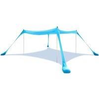 Portable Beach Tent Family Sun Shade For 4-6 People - Upf50+