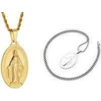 Maria Oval Titanium Necklace - Silver Or Gold!
