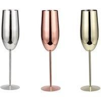 Premium Shatterproof Champagne Flutes - 3 Options - Rose Gold