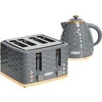 Grey Kettle & Toaster Set