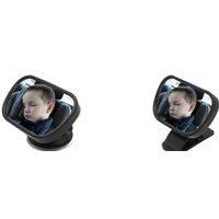 Adjustable Baby Back Seat Car Mirror - 360 Rotation!