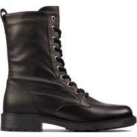 Clarks Orinoco2 Style Wide Fit Boots - Black Leather