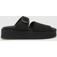 Clarks Originals crepe slide sandals in black