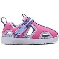 Clarks Ath Water T. Sneaker, Pink Synthetic, 6 UK Child