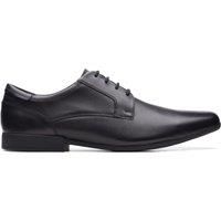 Clarks Sidton Lace Leather Shoes in Black Standard Fit Size 10½