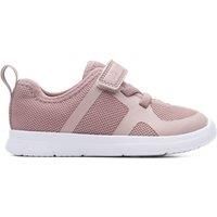 Clarks Ath Flux Toddler Textile Shoes in Pink Wide Fit Size 4