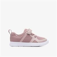Clarks Ath Flux Toddler Textile Shoes in Pink Wide Fit Size 6