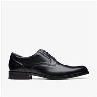 Clarks Craft Arlo Lace Leather Shoes in Black Standard Fit Size 6