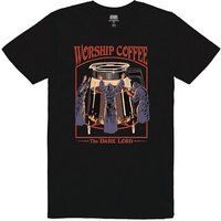 Steven Rhodes  Worship Coffee  women's T shirt in Black
