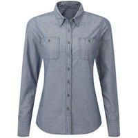 Premier Womens/Ladies Chambray Organic Long-Sleeved Shirt PC4269