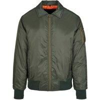 Build Your Brand Mens Collared Bomber Jacket RW8109