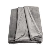 Habitat Faux Fur Plain Throw  Grey