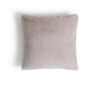 Habitat Plain Faux Fur Cushion - Blush Pink - 43x43cm