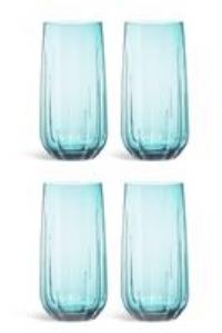 Habitat Japonica Set of 4 Hi Ball Glasses - Teal