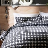 Habitat Industrial Spot Black & White Bedding Set - Kingsize