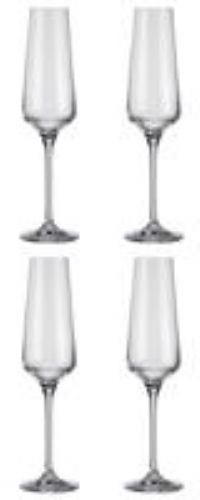 Habitat Dalston Set of 4 Champagne Flutes