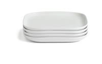 Habitat Riko Square 4 Piece Side Plate - White