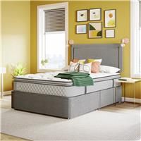 Sealy Pewter Superking Divan Bed - Grey