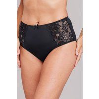 Cotton Traders Women's 2 Pack Lily Lace Briefs in Black | Size: 10